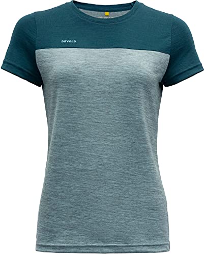 Devold NORANG Woman Tee Maglietta, Pond-Cameo