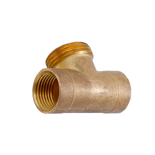 Liberty Garden Products Hose Cart Replacement Brass Tee - 1/2