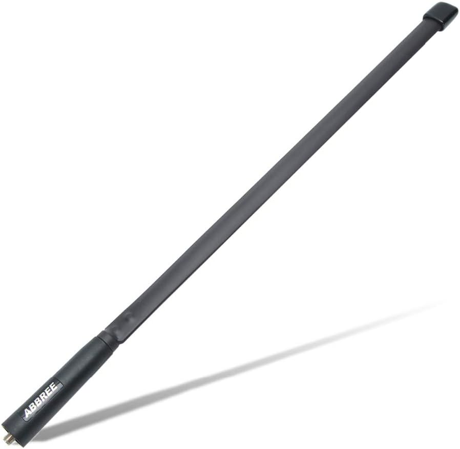 ABBREE 144/222/435Mhz 18.8-inch SMA-Female Tactical Antenna for Baofeng UV-5R UV-5RX BF-F8HP 5RM K5PLUS UV-21R AR-152 Quansheng K6 UVK5(8) Radio Accessories
