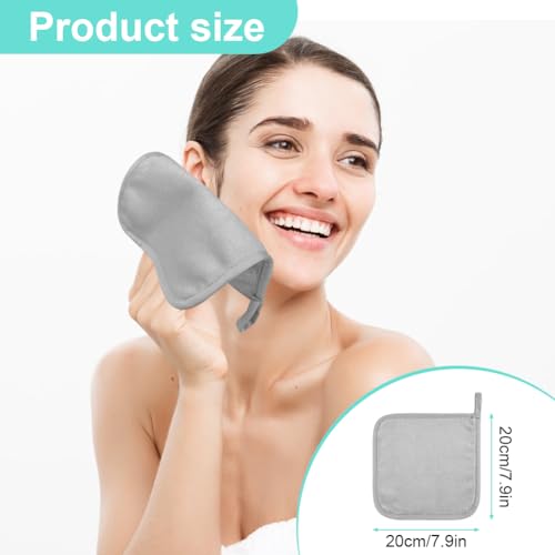 URAQT 6 Pack Face Cloths Make Up Remover - Image 2