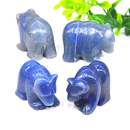 Ours en pierre sculptée à la main à offrir comme cadeau de lithothérapie unique