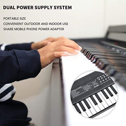 Pwshymi Mini Piano Numérique, 37 clés Piano électrique avec Microphone, Fonction d’enregistrement Clavier Musical pour… - Les Beatles, Paul McCartney, John Lennon, RIngo Starr, George Harrison Pwshymi Mini Piano Numérique, 37 clés Piano électrique avec Microphone, Fonction d'enregistrement Clavier Musical pour… – Image 5