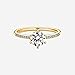 PANDORA Clear Sparkling Crown Solitaire Ring Shine 14k Gold-Plated Ring for Women with Cubic Zirconia - Gift for Her - With Gift Box - Size 6
