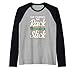 Hombre Ella lleva el estante I Hold The Stick Pool Billar Camiseta Manga Raglan
