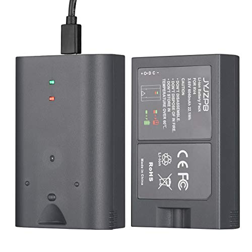 JYJZPB 2 Packs Ring DoorBell 2 Replacement Battery, 3.65V 6040mAh Rechargeable Batteries Compatible