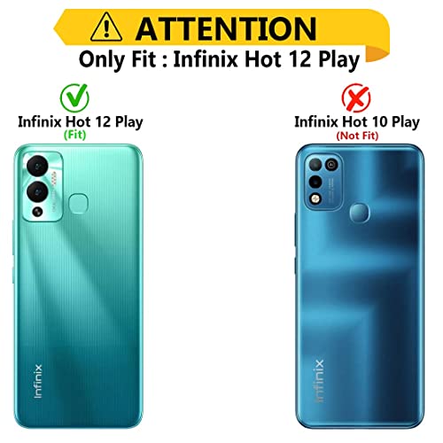 Image of Rubber Back Cover Compatible Model for Infinix HOT 12Play X6816C - Transparent