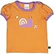 Fred’s World by Green Cotton Baby - Mädchen Snail Puff S/S T-Shirt, Tangerine, 56 EU