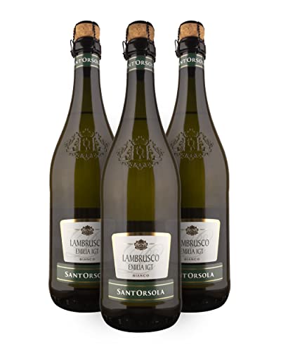 Sant'Orsola I.G.P. Lambrusco Emilia Vino Blanco - Emilia-Romaña, Italia - Pack 3 Botellas 75 cl.