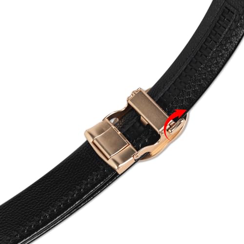 Image of Aurolran Women's Fashion Classic Metal Buckle Leather Belt with Jeans Dress