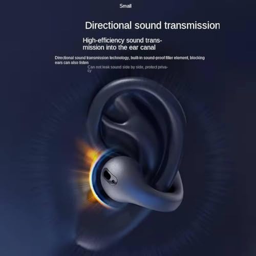 Image of Bluetooth Earbuds for All Phones, T75 Clip Ear Wireless Earphones with Mic, Bluetooth 5.3 Headphones, HD Call, Noise Cancelling, Sports, Gaming, Music, Calling, Long Battery Life