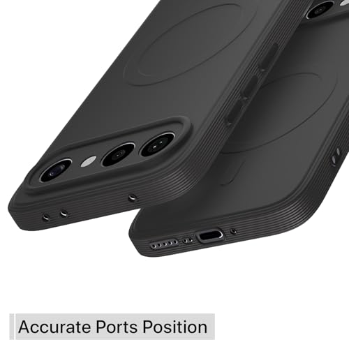 Image of Pikkme Back Cover for Vivo X300 FE 5G Soft Matte Silicone Mag-Safe Design (Mag-Safe Not Support) Camera Protection | Slim Fit Bumper Cover (Black)