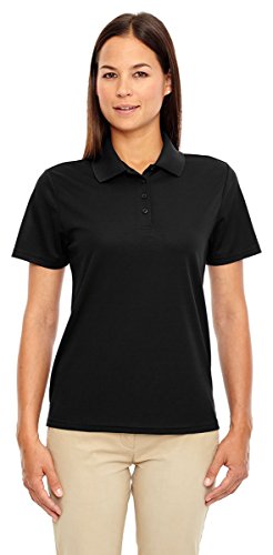 Core 365 Pinnacle Ladies Performance Short Sleeve Polo Shirt. 78181 - Large - Black2