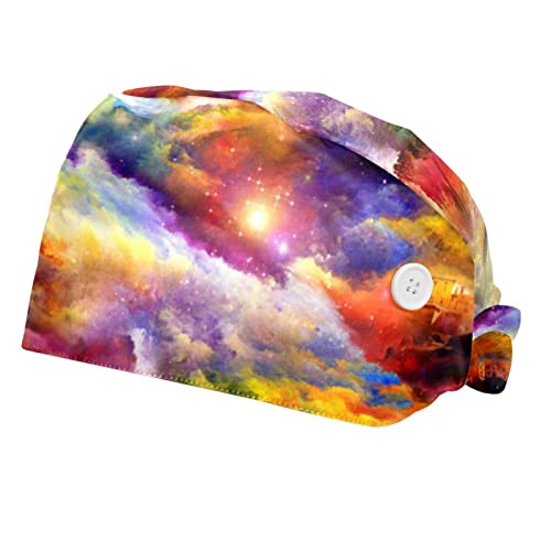 Chapeaux bouffants 2PCS galactiques pour femmes et hommes