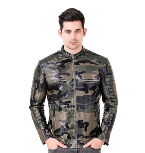 Image of Leather Retail Men Solid Regular Jacket(LRELADBP0001)