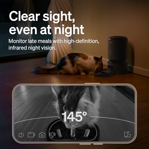 PETLIBRO Automatic Dog Feeder with Camera, Auto Cat Food Dispenser Slow Feeders Dogs Bowl, 1080P HD Video with Night Vision, 5G WiFi with 2-Way Audio, Stainless Steel Slow Food Tray for Small Dogs - Image 6
