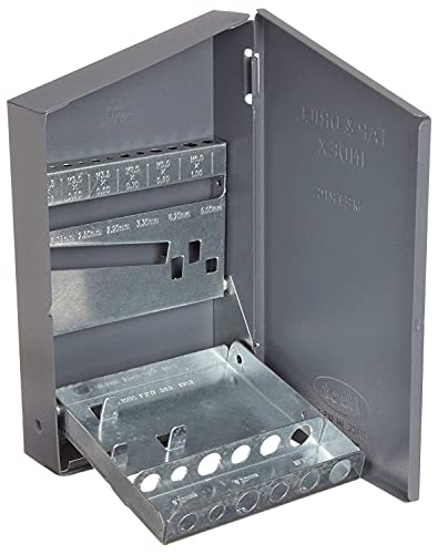 Drill America Tap and Drill Index/Case, m2.5 x .45 - m12 x 1.75 (9 Sizes), 12675