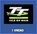 Ecoshirt JT-4VJ7-05SX Pegatinas Stickers Isla Isle of Man Ref: Dp220 Aufkleber Autocollants Adesivi Moto Decals, 10 cm