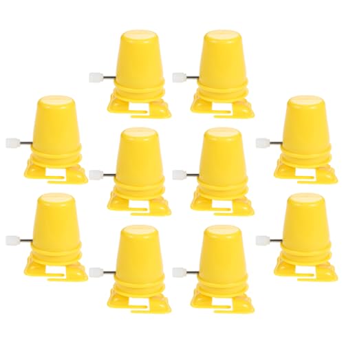 VALICLUD 10pcs Wind Up Walking Mechanical Feet Plastic Clockwork Movement for DIY Crafts, Model Cars, Robot Toys, Clay