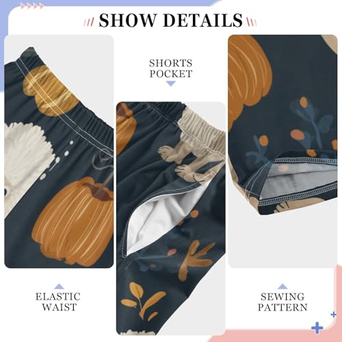 ZZXXB Poodle Thanksgiving Day Boys Long Pants Soft Trousers Elastic Waist Kids Lounge Bottoms with Pockets S-XL4