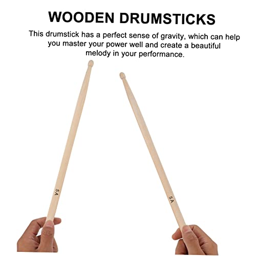 Par de baquetas de madera de arce 5A para percusión miniatura 4