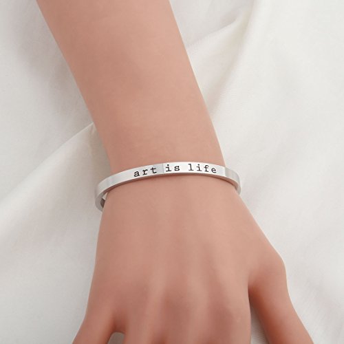 Wusuaned Art Paint Enamel Bracelet Art Rainbow Jewelry Gift For Artists Teacher Students #TOP4