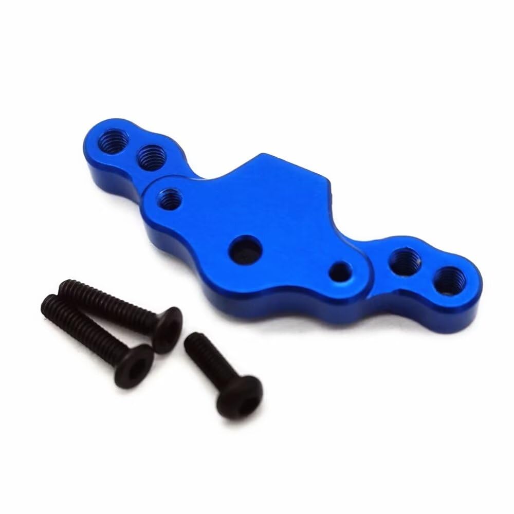 Aluminum Front Camber Block Front Upper Arm Tie Rod Mount Blue for Losi 1/18 Mini-T 2.0 Mini-B LOS214005