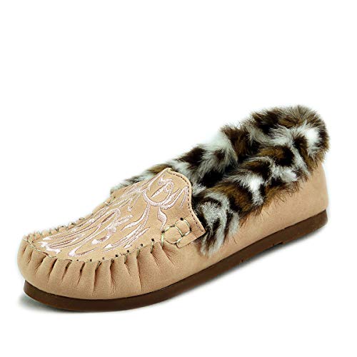 The Doll Maker Suede Embroidery Moccasin