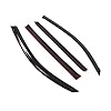 Tuningpros WD2-709 Dark Smoke 4 Pcs Set Window Visor (Outside Mount) Deflector Rain Guard Compatible with 2008-2015 Lexus LX570 #1