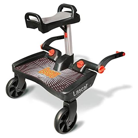 Lascal Maxi Plus/Black BuggyBoard Plus Grey Saddle Cover