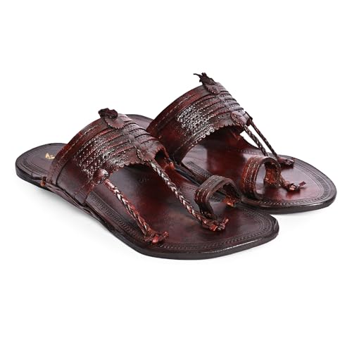 Image of Kolhapuri Chappal for Men|Kolhapuri Slippers for Men|Kolhapuri Shoes for Men|Leather Slippers for Men|Wedding Slippers for Men-A1