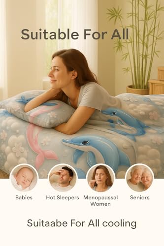 Image of King Size 7D Digital Print Bedsheet - 350 TC Cotton, Kids Friendly Design, Soft & Breathable 180 GSM Fabric, Machine Washable, Gift-Ready Packaging. (108x108 Inches). (Dolphin)