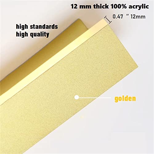 Aplique largo de 30cm con brillo ajustable y tono dorado moderno 3