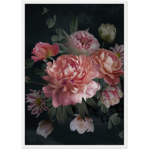 Décoration murale florale pour raviver un mur vide roses roses - 2