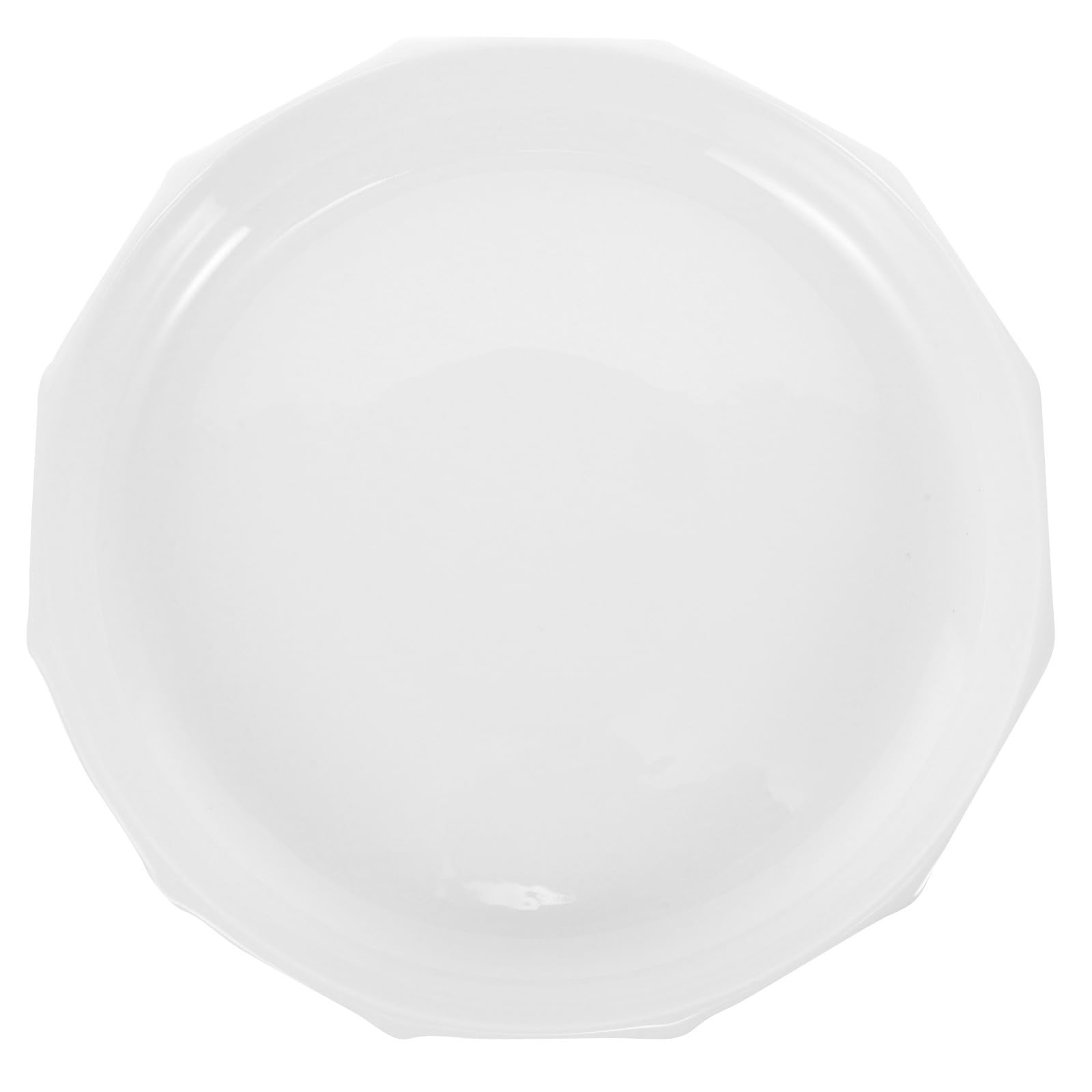 USHOBE Plato de Cerámica Blanco Versátil y Moderno Diseño Creativo de Hoja para Servir en Restaurante Adecuado para Cenas y Postres