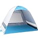 G4Free Outdoor Automatic Pop up Instant Portable Cabana Beach Tent 2-3 Person Fishing Anti UV Beach Tent Beach Shelter, Sets up in Seconds(Silver)