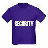 CafePress - Security - T-shirt en coton pour enfants - Violet - Taille Unique