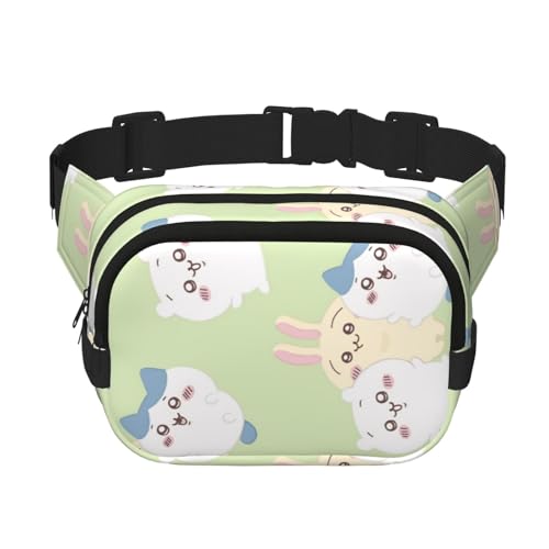 ボディバッグ ちいかわ ウエストバッグ 腰ポーチ ワンショルダー ウエストポーチ メンズ レディース 斜め掛け リュック 左右肩掛け可能 耐摩擦 大容量 軽量 多機能 日常 人気 カジュアル 学生用 買い物 旅行 通学 通勤 散歩 アウトドア プレゼント