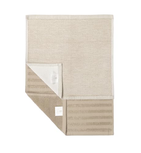 Image of Bumble Premium Dish Cloths 13 inchx13 inch (6 Pack) | 100% Natural Ring Spun Cotton | 400 GSM | Highly Absorbent & Soft |Yarn Dyed & Solid Dyed Terry Dish Cloth Set - Tan
