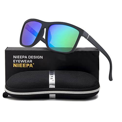 Image of Men's Sports Polarized Sunglasses Square Frame Glasses NP1007