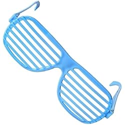 Persianas Ligeras osiuujkw Gafas de persiana ligeras, amplia aplicación, gafas de persiana firmes y resistentes, gafas de sol con persiana de plástico, azul, tamaño libre