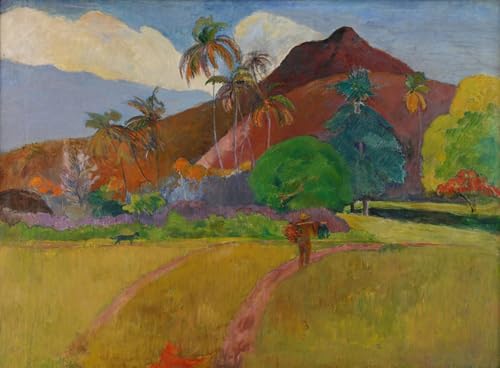 Tableau Paysage tahitien Paul Gauguin : Sublimez un mur vide avec cette toile d'art 60x90cm