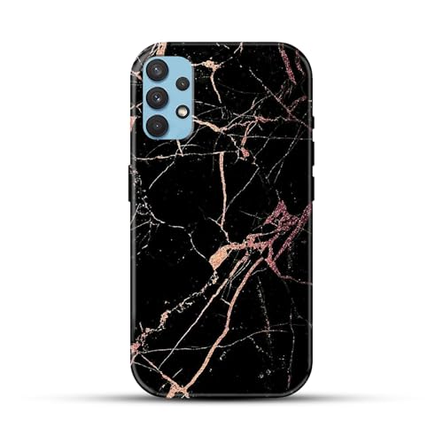 Image of COLORflow Back Cover Compatible with Samsung Galaxy A53 5G | Beautiful Black Golden Marble | Designer Printed Glossy Armoured Bumper Back Cover Compatible with Samsung Galaxy A53 5G