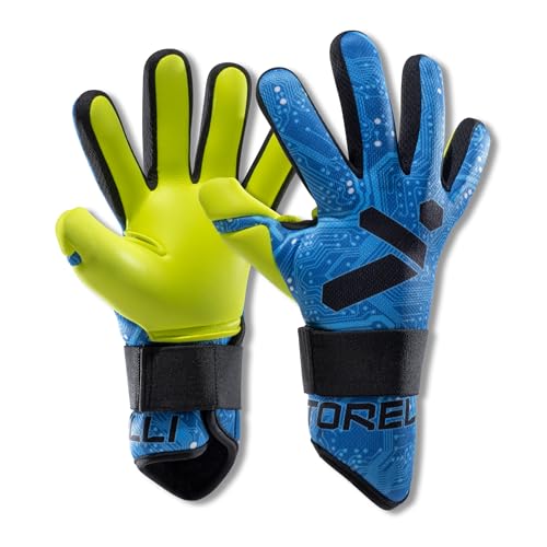 Storelli Challenger Goalkeeper Gloves, Youth Soccer Gloves, Enhanced Protection, Adjustable...