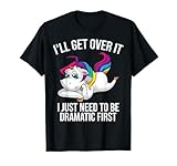 Funny Unicorn Lover Gift | Cute Drama Queen Girls Kids Women T-Shirt