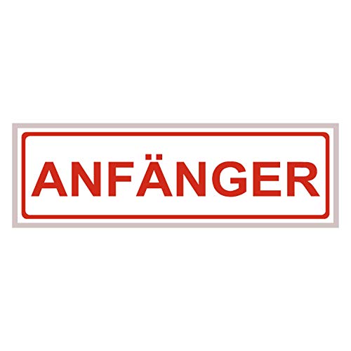 Magnetschild für Fahranfänger | Anfänger | Fahranfänger | Wieder ablösbar | 20x6cm | Kratz- und Wischfest | UV-Beständig (Fahranfänger - Bitte Abstand halten!)