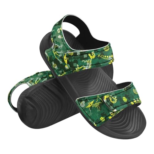Little Boys' Double Hook and Loop Beach Sandals, Stable, Anti-Slip, Comfort, for School, Playground, Pool3