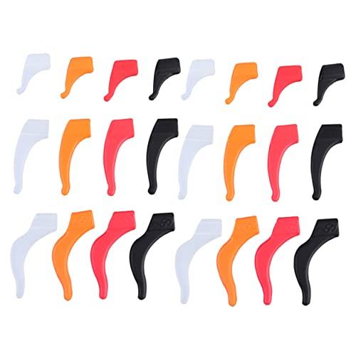 FOMIYES 24 Pairs Non-Slip Glass Cover Glasses Eyeglass Retainer Sunglass Ear Grips Eyeglass Ear Grips Eyewear Grip Hooks Sunglases Ear Clips Spectacle Retainer Earing Hooks Eyeglass Sleeve
