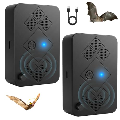 Image of 2026 Upgraded Bat Fortress Mini Repeller Indoor Deterrent Adjustable Ultrasonic Bat Repellent Devices Outdoor Battery Operated Bat Repeller, Friendly to Human & Pet (2Pack)