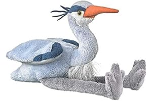 Wildlife Artists Great Blue Heron Plush Stuffed Animal Toy 11" H - Machine Washable Bird