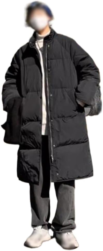 VIDI Versatile Winter Down Jacket Men's Duck Ruffian Handsome Collar Long Coat